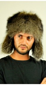 Cappello uomo in marmotta con paraorecchie 